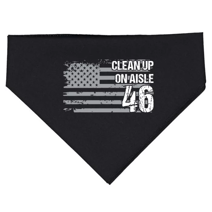 Antibiden Clean Up On Aisle 46 Impeach Biden USA-Made Doggie Bandana