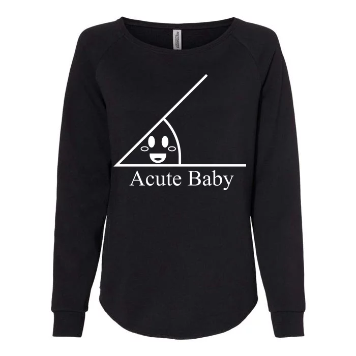 Acute Baby Funny Math Womens California Wash Sweatshirt