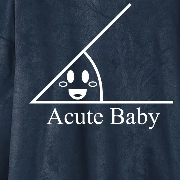 Acute Baby Funny Math Hooded Wearable Blanket