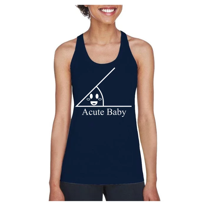 Acute Baby Funny Math Women's Racerback Tank