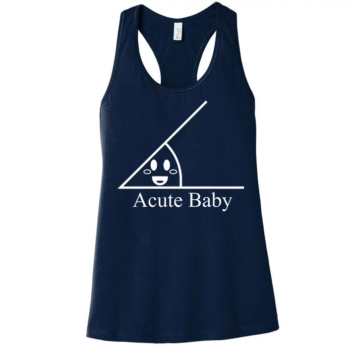 Acute Baby Funny Math Women's Racerback Tank