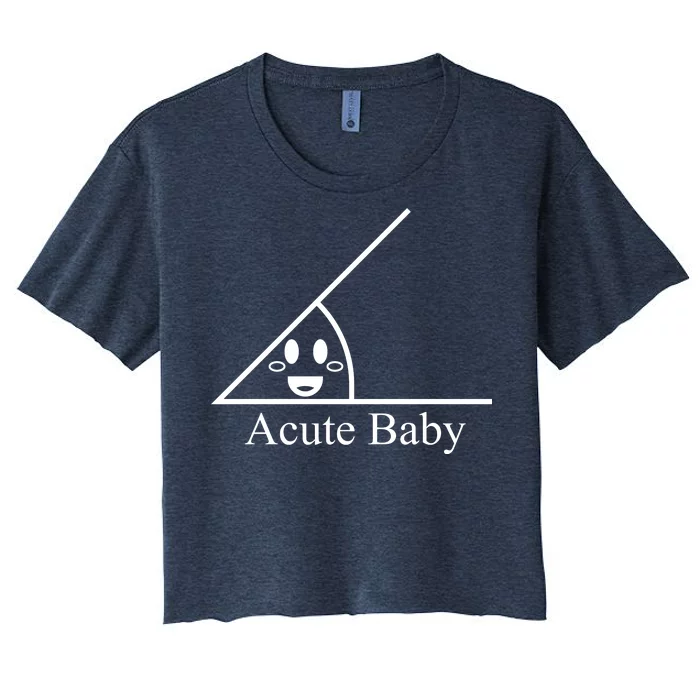 Acute Baby Funny Math Women's Crop Top Tee