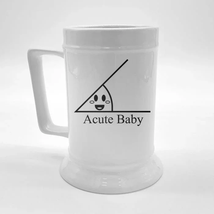 Acute Baby Funny Math Front & Back Beer Stein