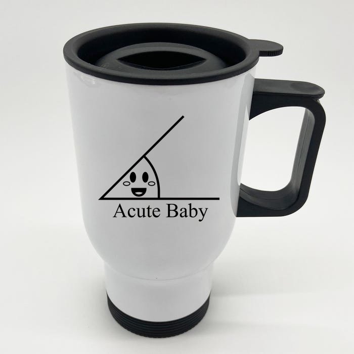 Acute Baby Funny Math Front & Back Stainless Steel Travel Mug