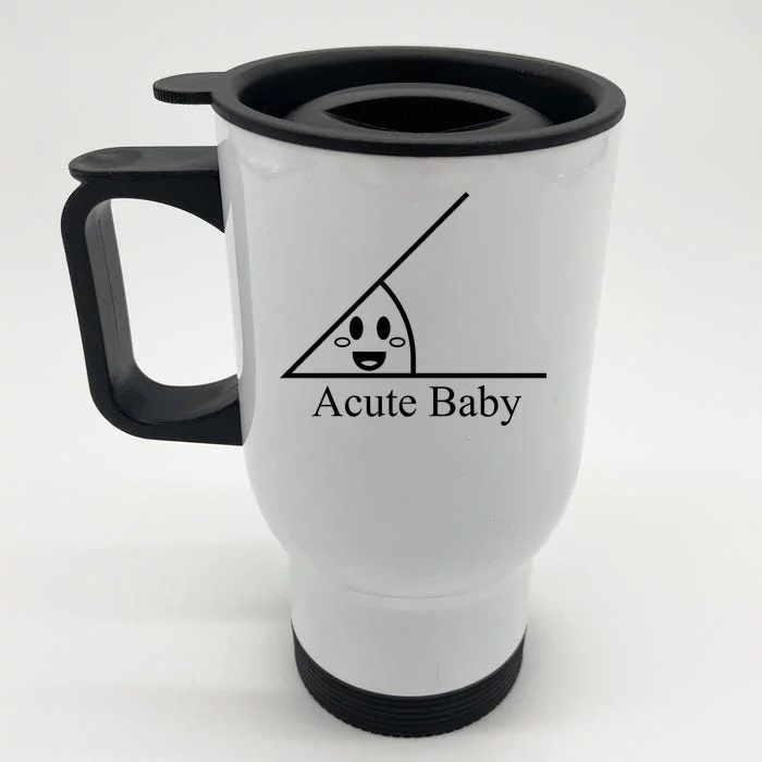 Acute Baby Funny Math Front & Back Stainless Steel Travel Mug