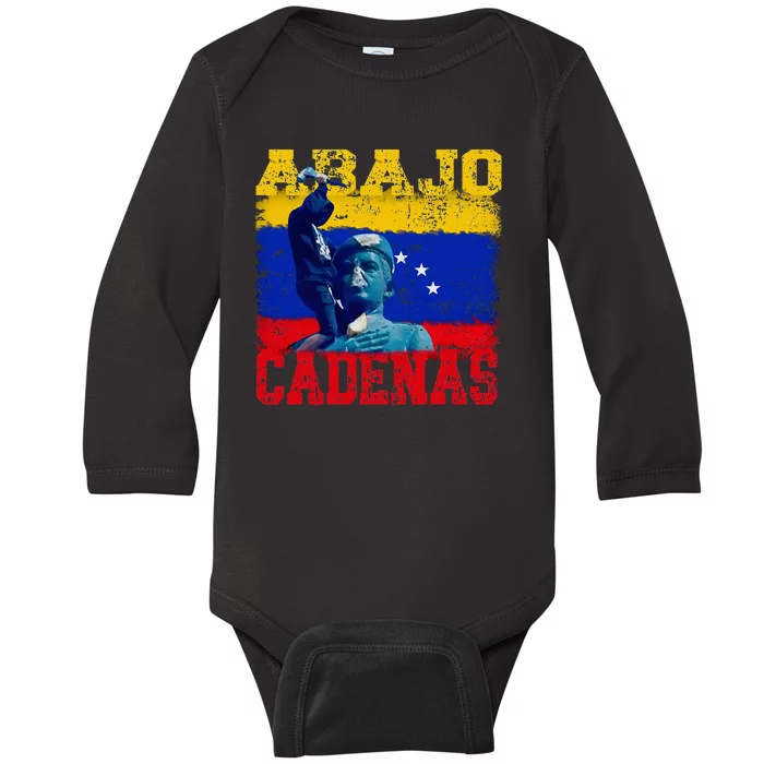 Abajo Cadenas Venezuela Baby Long Sleeve Bodysuit