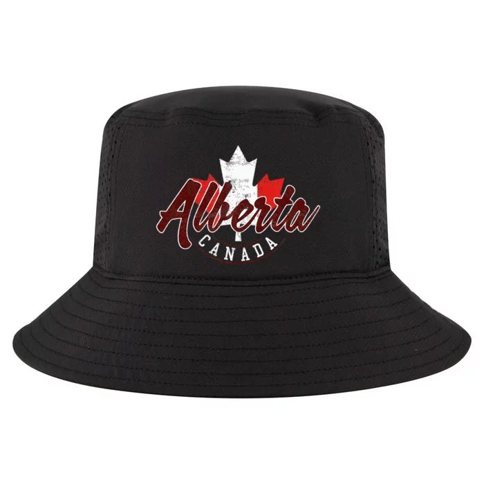 Alberta Canada Vintage Canadian Province Cool Comfort Performance Bucket Hat