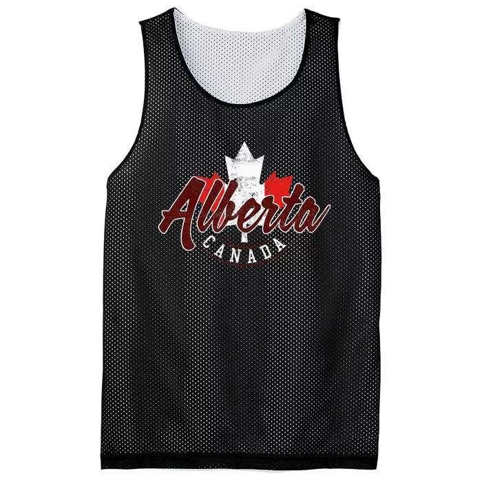 Alberta Canada Vintage Canadian Province Mesh Reversible Basketball Jersey Tank