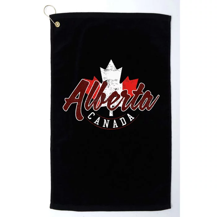 Alberta Canada Vintage Canadian Province Platinum Collection Golf Towel