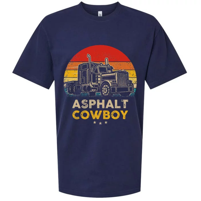 Asphalt Cowboy Vintage Trucker Retro Style Sueded Cloud Jersey T-Shirt