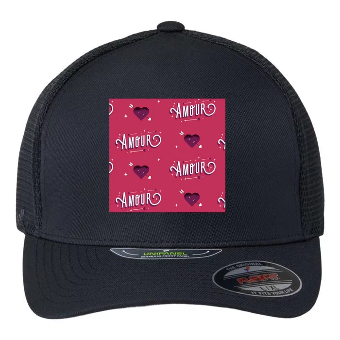 Amour Cute Valentine's Day Gift Flexfit Unipanel Trucker Cap