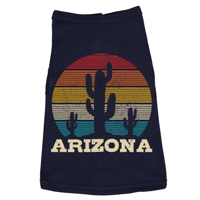 Arizona Cactus Vintage Retro Desert Souvenir Gift Doggie Tank