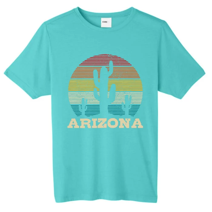 Arizona Cactus Vintage Retro Desert Souvenir Gift ChromaSoft Performance T-Shirt