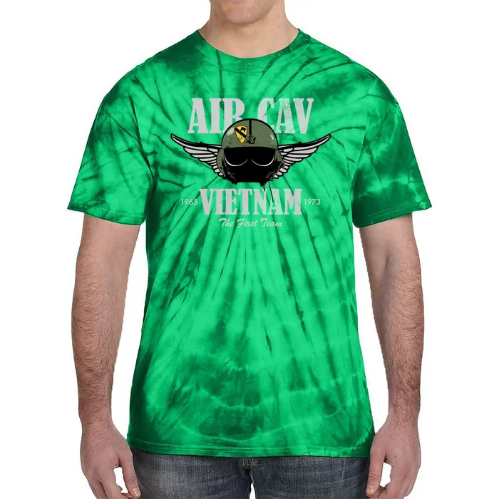 Air Cav Vietnam Huey Pilot Helmet (Distressed) Tie-Dye T-Shirt