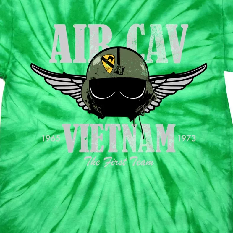 Air Cav Vietnam Huey Pilot Helmet (Distressed) Tie-Dye T-Shirt