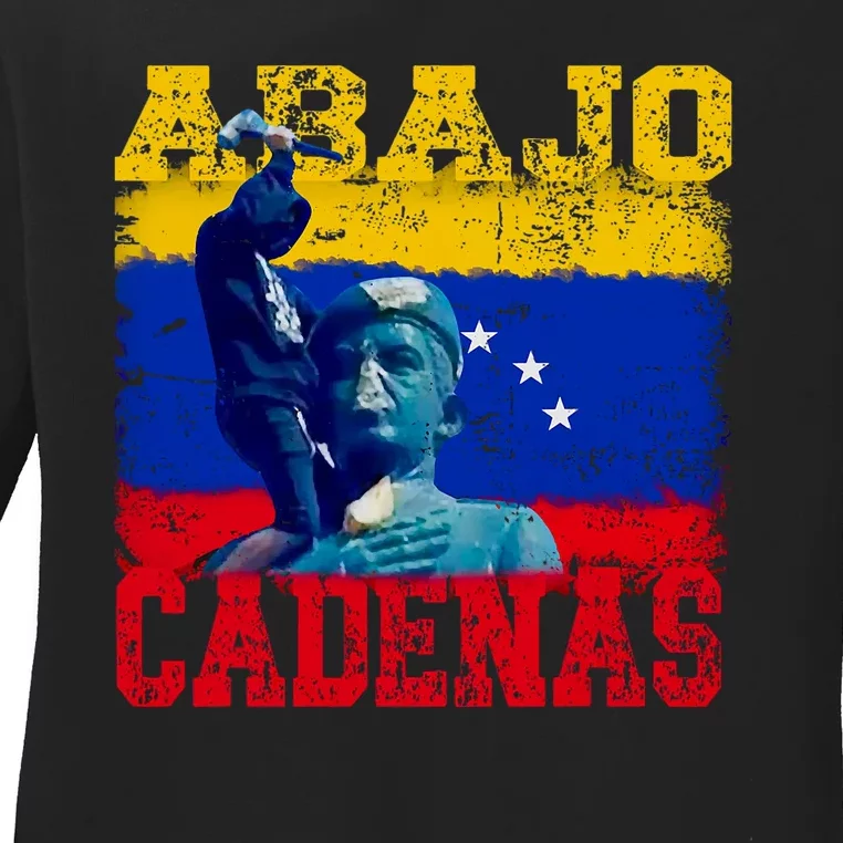 Abajo Cadenas Venezuela Ladies Long Sleeve Shirt