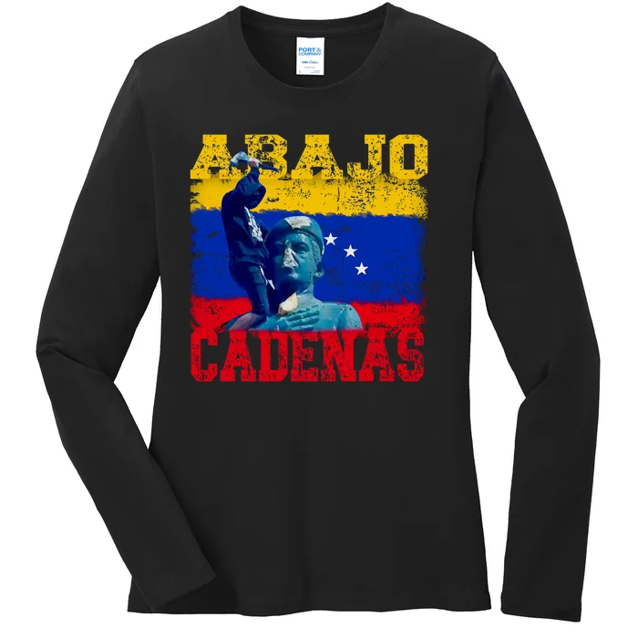 Abajo Cadenas Venezuela Ladies Long Sleeve Shirt