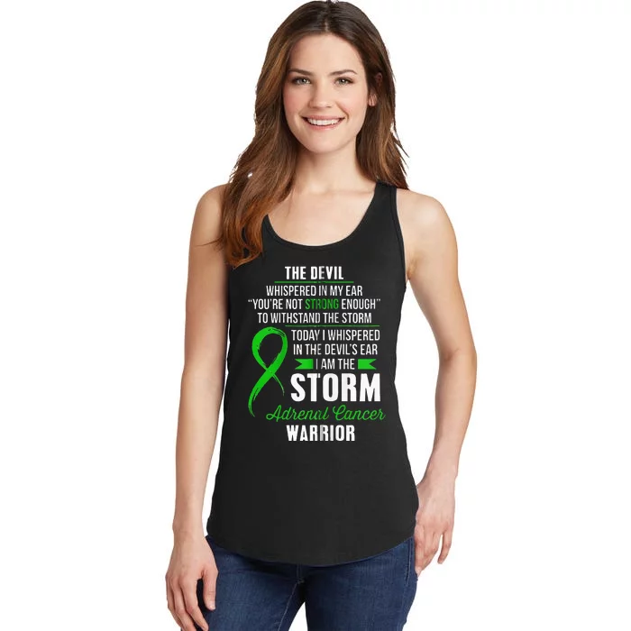 Adrenal Cancer Warrior I Am The Storm Ladies Essential Tank