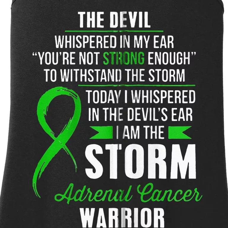 Adrenal Cancer Warrior I Am The Storm Ladies Essential Tank