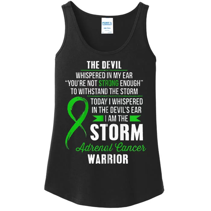 Adrenal Cancer Warrior I Am The Storm Ladies Essential Tank