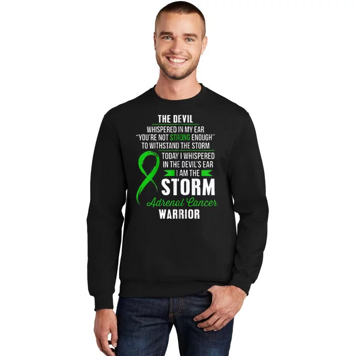 Adrenal Cancer Warrior I Am The Storm Tall Sweatshirt