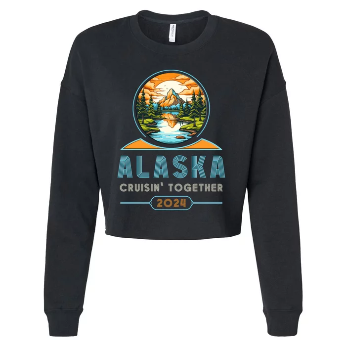 Alaska Cruise Wear Alaska Design Alaska Cruise 2024 Group Cropped Pullover Crew