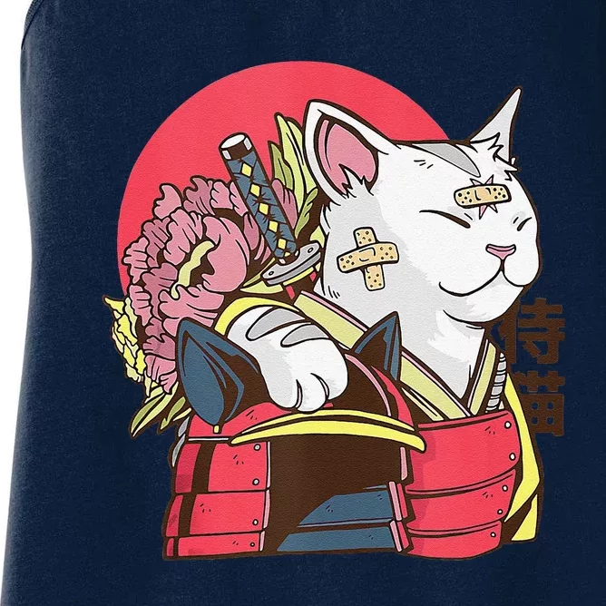 Anime Cat Waifu Who Loves Anime Ramen And Sketching Japan Women's Racerback Tank