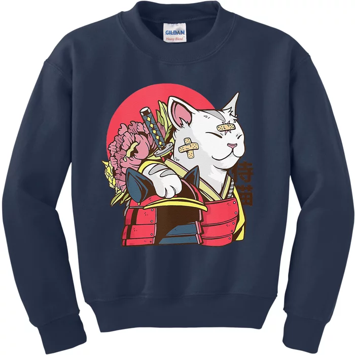 Anime Cat Waifu Who Loves Anime Ramen And Sketching Japan Kids Sweatshirt