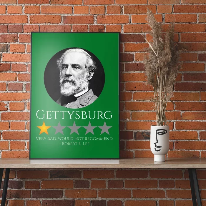 American Civil War Robert E. Lee Gettysburg History Poster