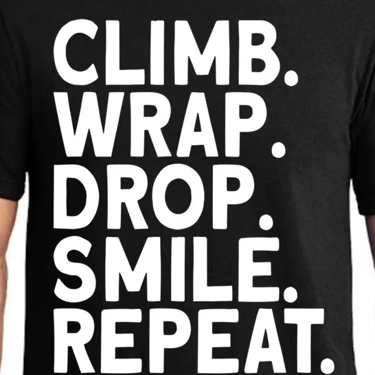 Aerialist Climb Warp Drop Smile Repeat Aerial Silks Cool Gift Pajama Set