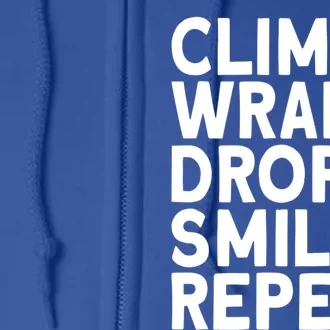 Aerialist Climb Warp Drop Smile Repeat Aerial Silks Cool Gift Full Zip Hoodie