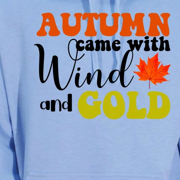 Autumn Came With Wind And Gold Unisex Surf Hoodie