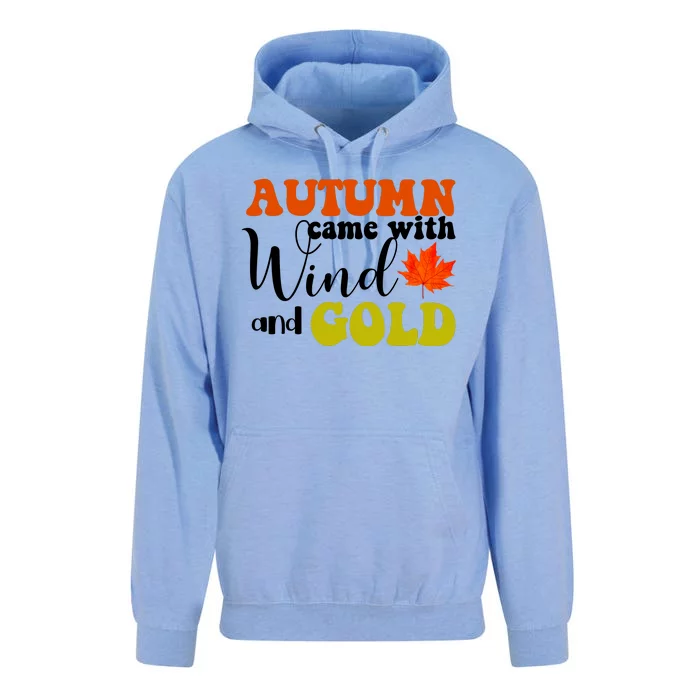 Autumn Came With Wind And Gold Unisex Surf Hoodie