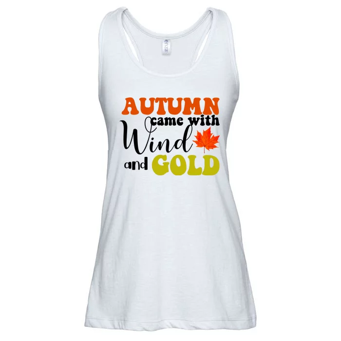 Autumn Came With Wind And Gold Ladies Essential Flowy Tank