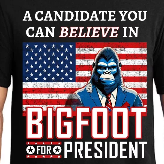 A Candidate You Can Believe In. Bigfoot For President Pajama Set