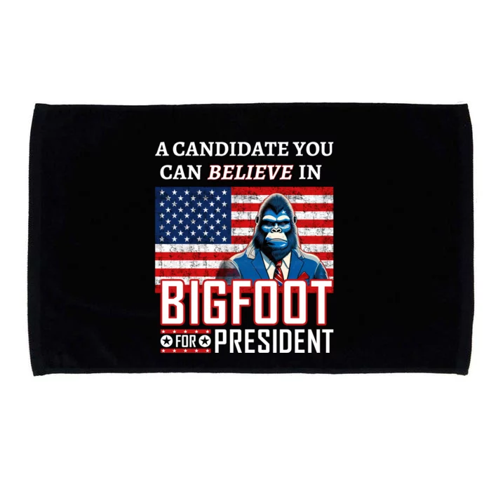 A Candidate You Can Believe In. Bigfoot For President Microfiber Hand Towel