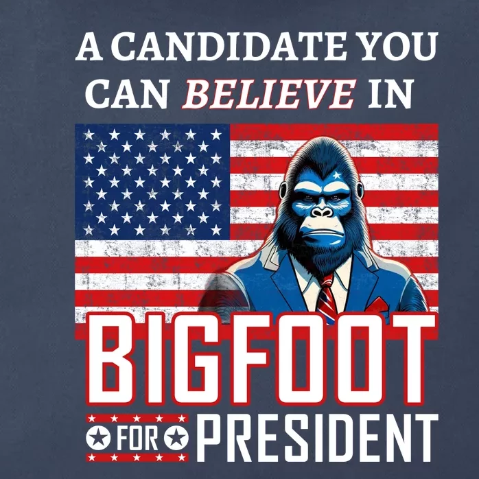 A Candidate You Can Believe In. Bigfoot For President Zip Tote Bag