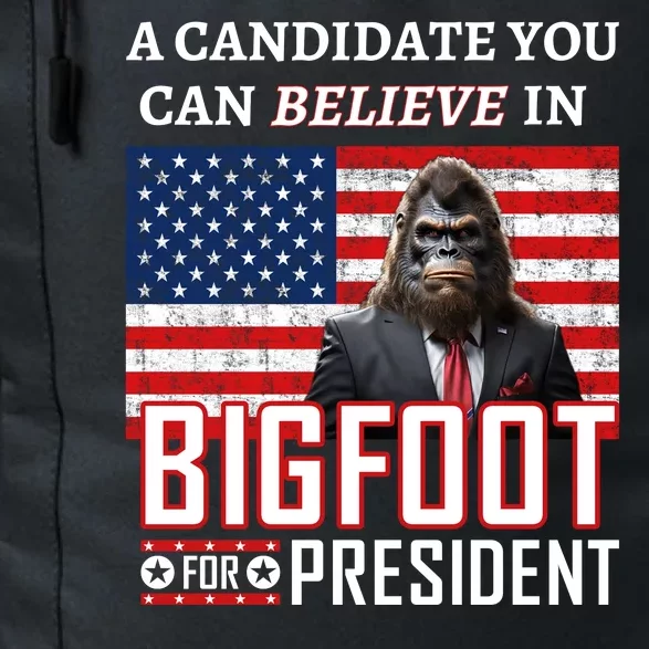 A Candidate You Can Believe In. Bigfoot For President Daily Commute Backpack