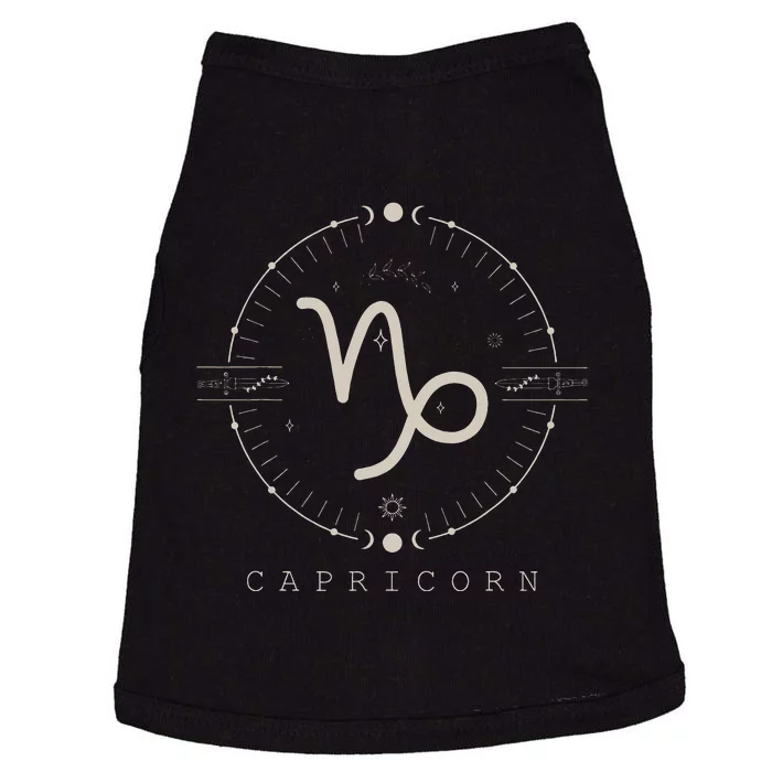 Aesthetic Capricorn Zodiac Sign Astrological Stars Celestial Doggie Tank