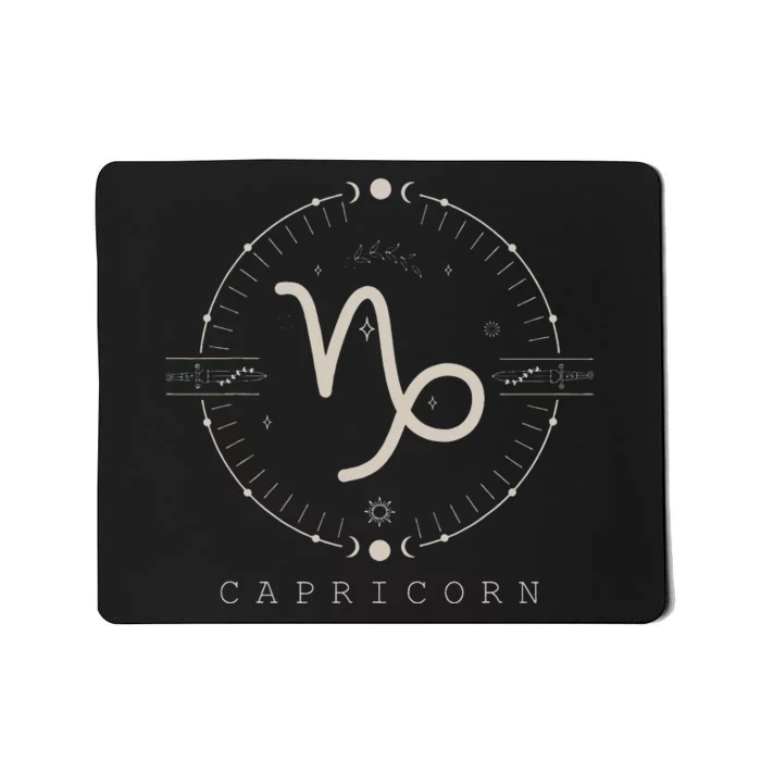 Aesthetic Capricorn Zodiac Sign Astrological Stars Celestial Mousepad