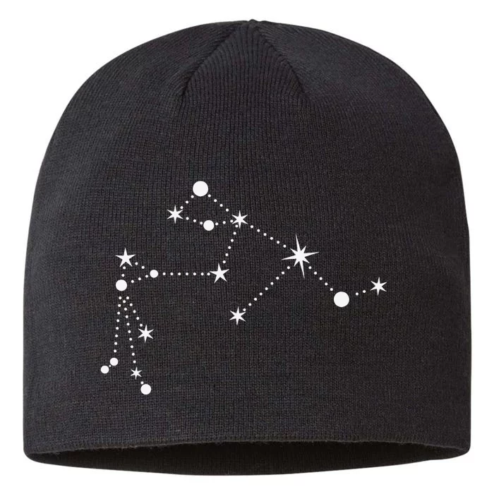 Aquarius Constellation Zodiac 8 1/2in Sustainable Knit Beanie