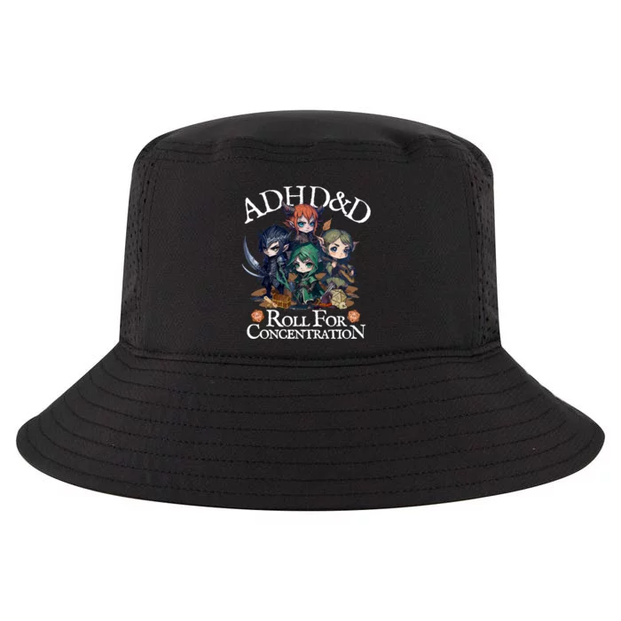 Adhd Dnd Adventurers Roll For Concentration Cool Comfort Performance Bucket Hat