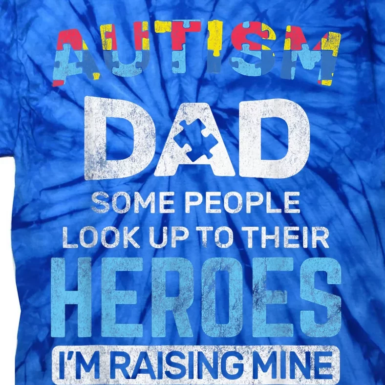 Autism Dad Autism Awareness Autistic Spectrum ASD Tie-Dye T-Shirt