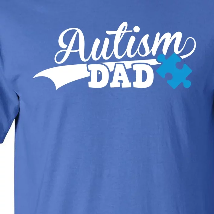 Autism Dad Awareness Support Gift Puzzle Funny Gift Tall T-Shirt