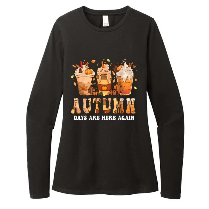 Autumn Days Are Here Again Funny Autumn Fall Womens CVC Long Sleeve Shirt