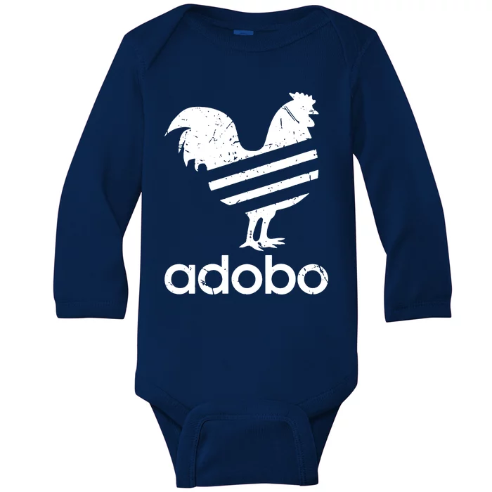 Adobo Distressed Baby Long Sleeve Bodysuit