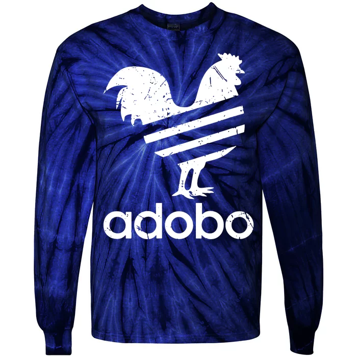 Adobo Distressed Tie-Dye Long Sleeve Shirt