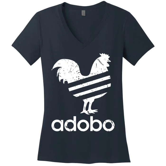 Adobo Distressed Women's V-Neck T-Shirt