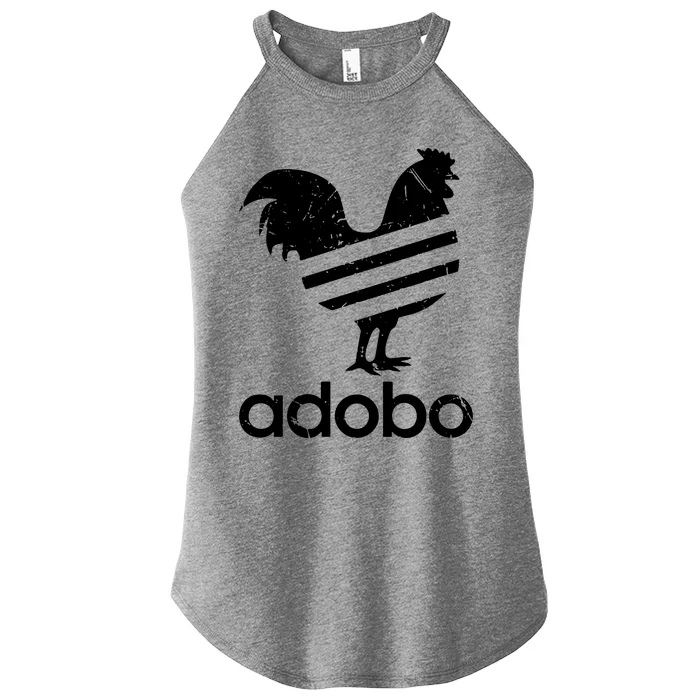 Adobo Distressed Women’s Perfect Tri Rocker Tank