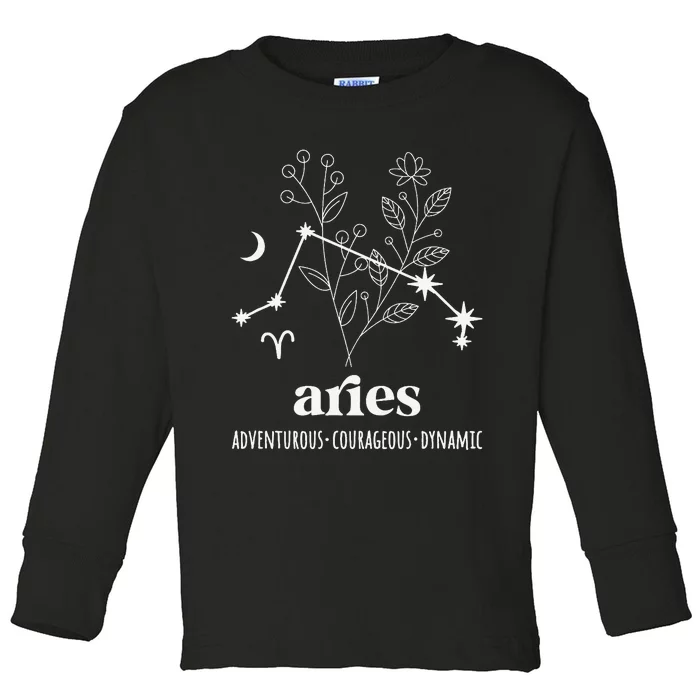 Aries Definition Aries Zodiac Sign Aries Birthday Toddler Long Sleeve Shirt